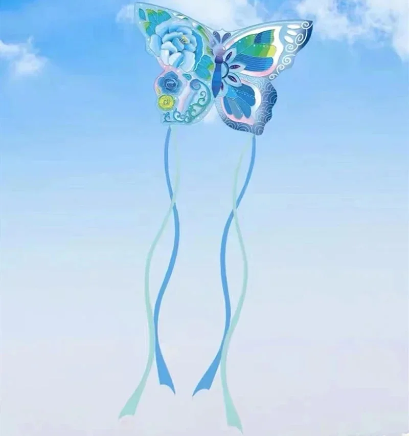 Free Shipping butterfly kites flying for children kites string line weifang kites factory fishing line child game inflatable toy 4
