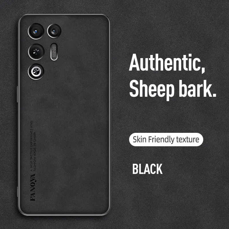 Luxurious PU Leather Sheepskin Feel Phone Case - Premium Protective Cover