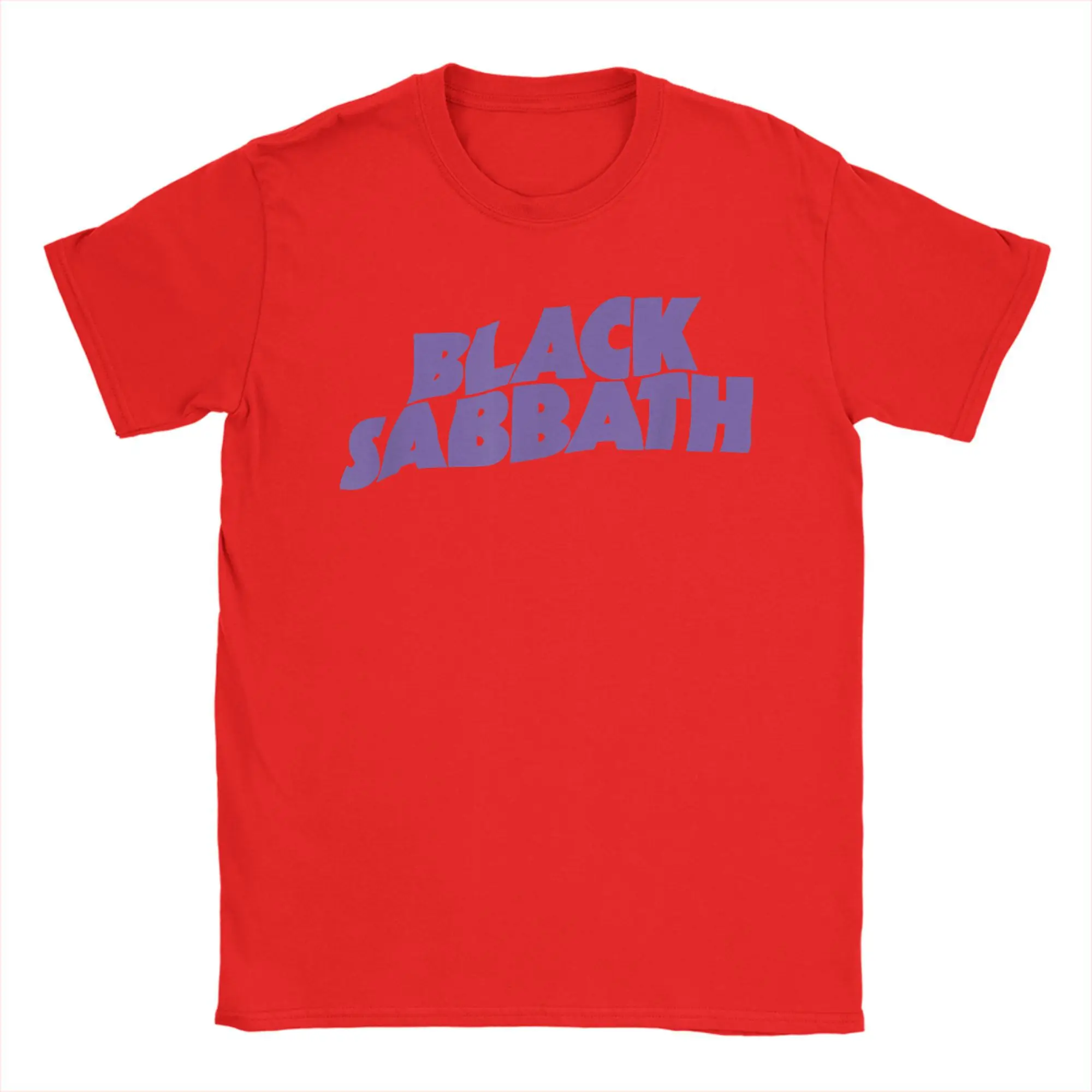 Vintage Inspired Black Sabbath Graphic Tee - Purple Logo, 100% Cotton Leisure Shirt