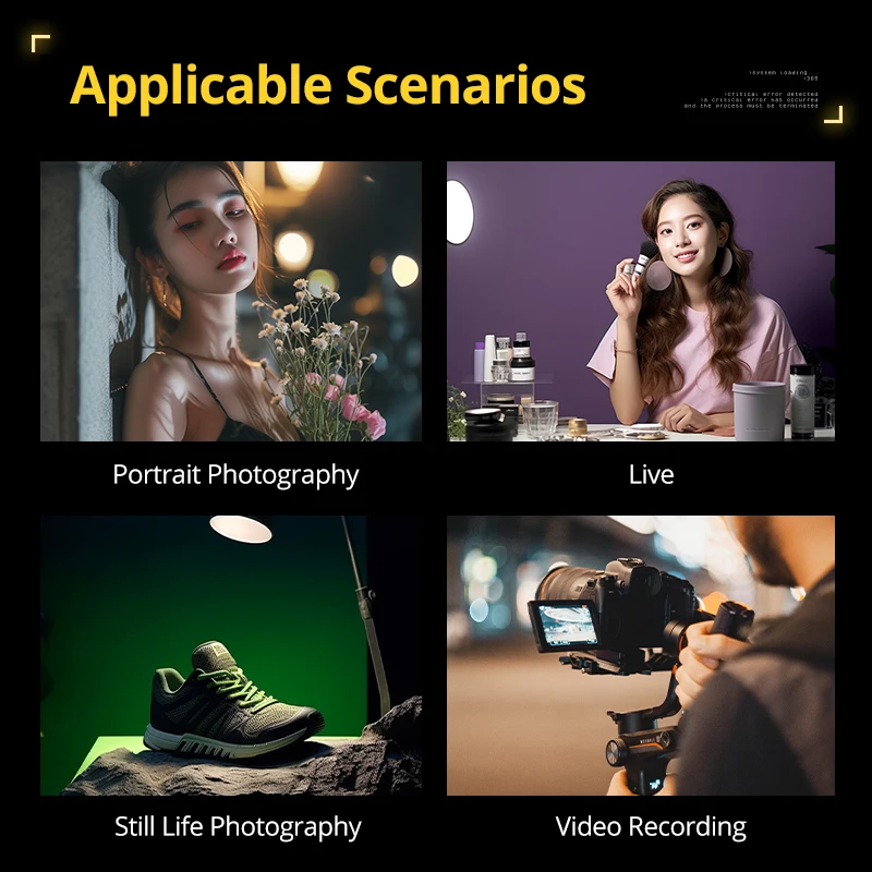 SIDANDE Q100C 100W EASY LINK mount Q100 Full Color RGB Portable Outdoor Photography Fill Light Live Lighting Spotlight+APPcontro 6