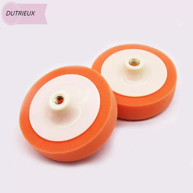 5Inch 125mm Auto Car Polishing Pad for Polisher Sponge Wheel Waxing Orange Car Accessories Polishing Disc Wash Maintenance car polishing pad car polish pad polishing wheel disc