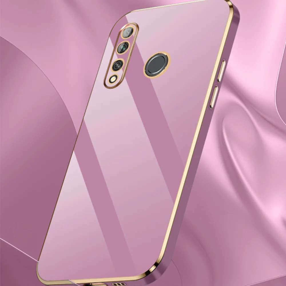 Luxury Square Plating Shockproof Phone Case for Huawei Y9 Prime 2019 and P Smart Z