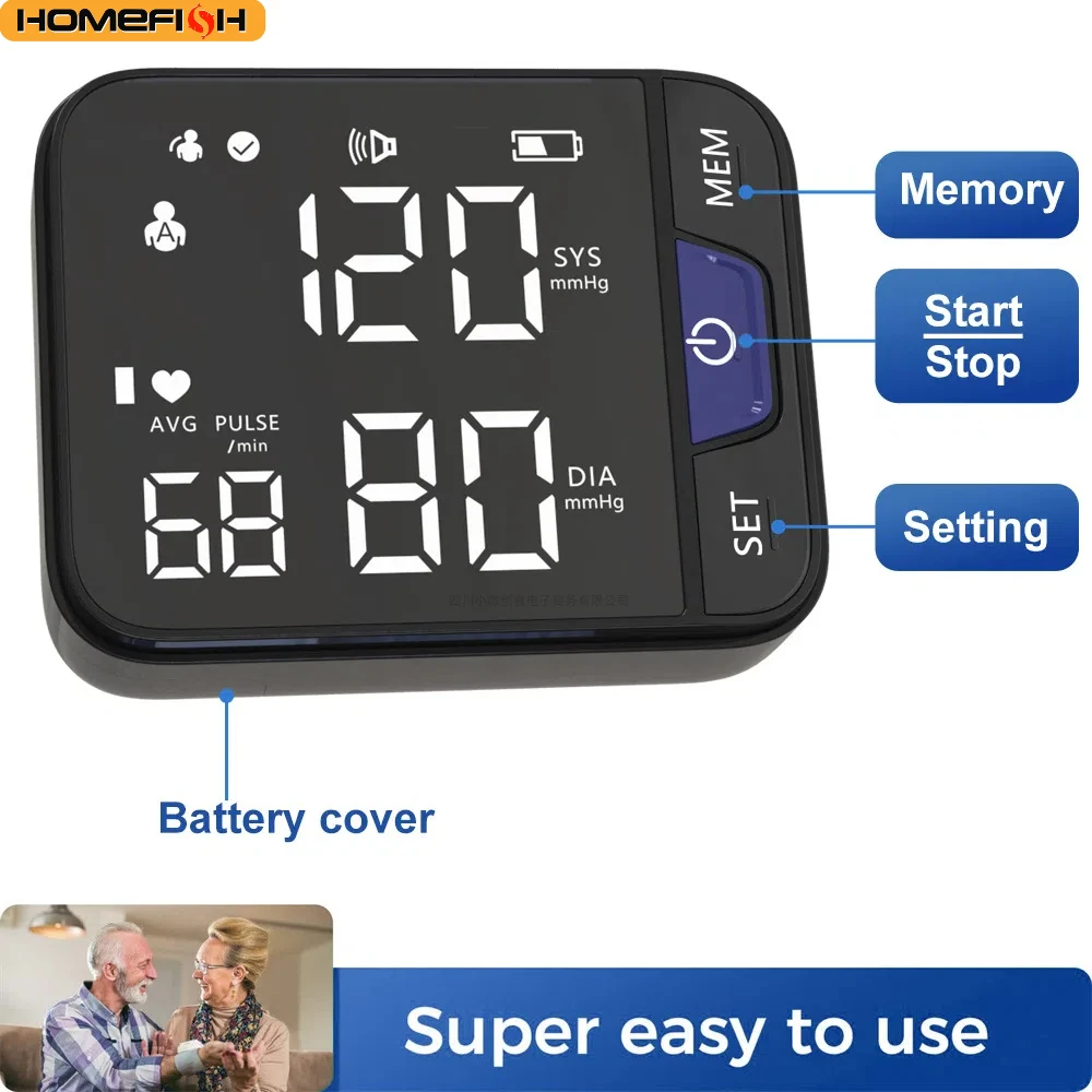 Household Electronic Sphygmomanometer Simple Operation
