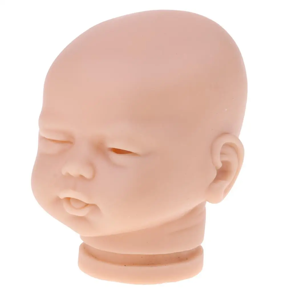 For 20" Unpainted Vinyl Doll Kits Reborn Sleeping Baby Mold Head+Limbs Kid Gifts 