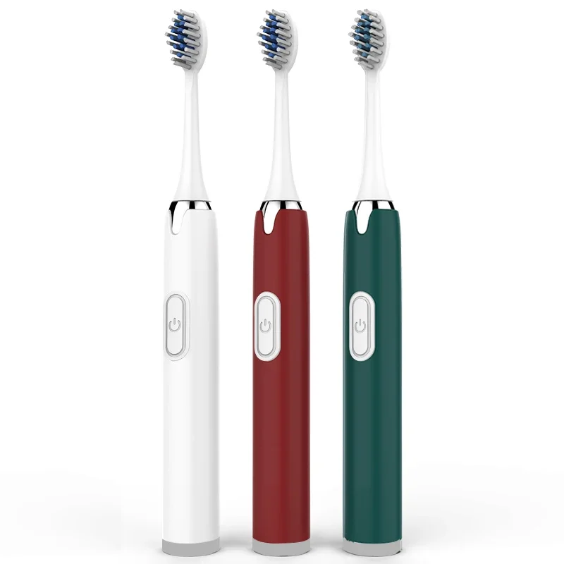 

Electric Toothbrush AA Battery Sonic Teeth Brush IPX7 Waterproof Adult Automatic Teeth Whitening with 3 Replacement Brush Heads