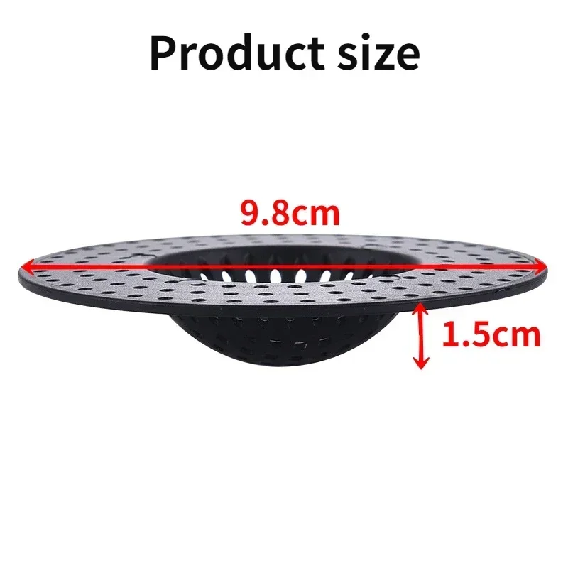 Plastic Kitchen Sink Filter Strainer Sewer Filtering Net Stopper Floor Drains Hair Catcher Waste Collector for Home Accessories 2