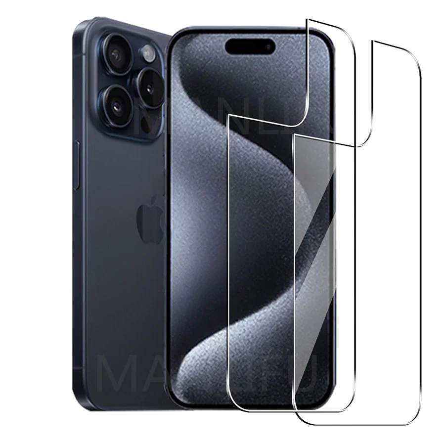 2 Pcs Back Protector Ultra Hd Glass Per Iphone 13 14 15 Proteggi Schermo Antigraffio Compatibile Con Iphone 13 14 15 Pro Max