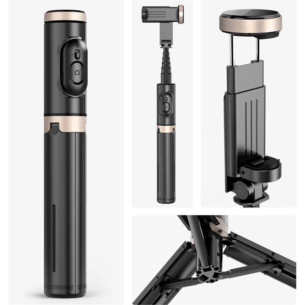 Bluetooth sem Fio Handheld Selfie Vara Tripé Telescópico Monopé com Controle Remoto para Huawei Iphone 14 13 Pro Max Xiaomi Telefone ao Vivo - Image 4