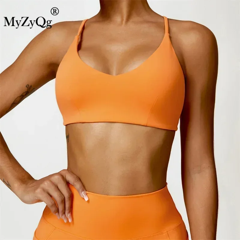 

MyZyQg Women Sexy Back Cross Yoga Vest Bra Quick Dry Back Sports Underwear Outside To Wear Sportswear Fitness Tank Tops