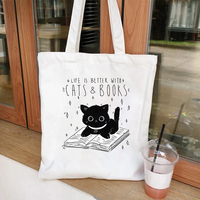 Women Canvas Tote Bag Shopping Book Handbag Shoulder Bags