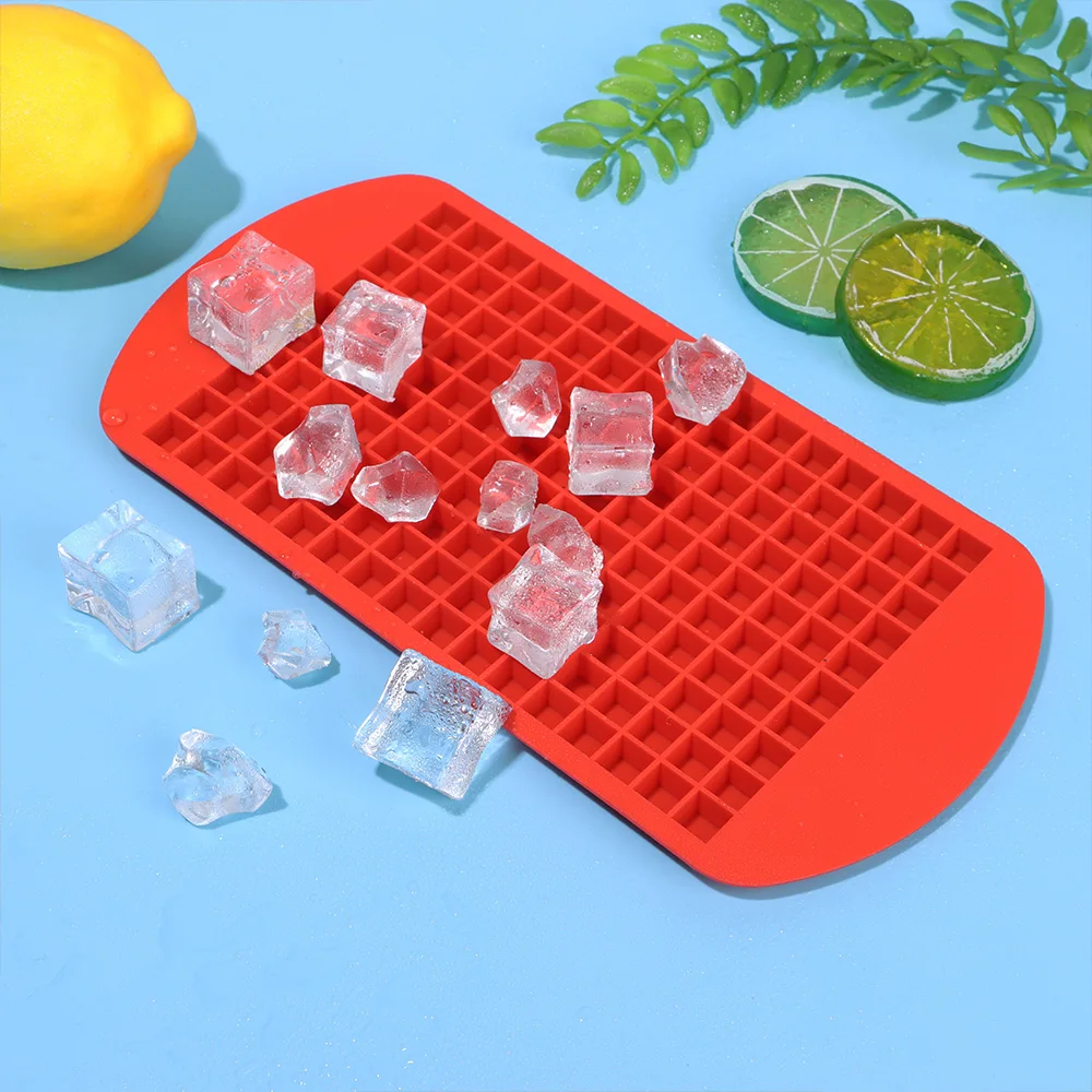 160 Grids Silicone Ice Cube Eco-friendly Cavity Tray Mini Ice Cubes Small  Fruits Mold Ice Maker for Ice Cube Making 