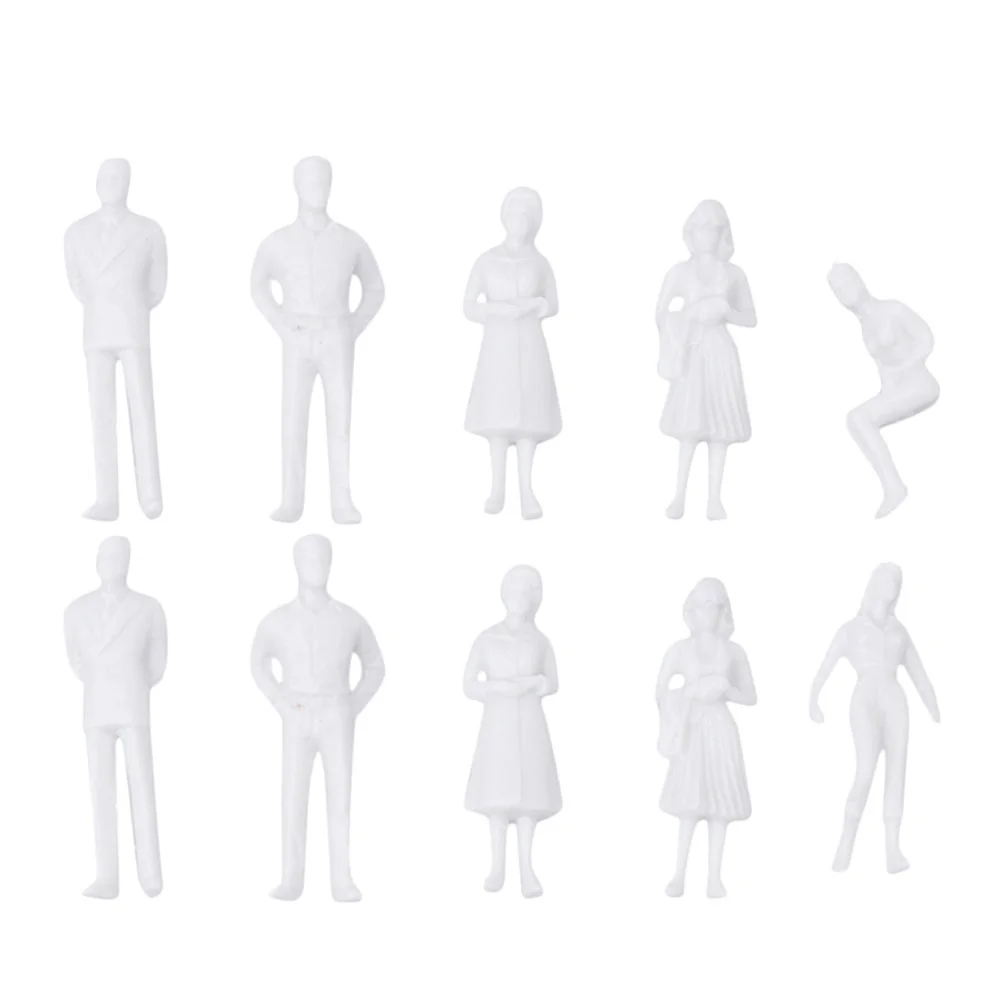 

Nuobesty Model Trains Architectural 1: 150 Scale Unpainted Figures Sitting Standing People Models Diy Scenery Landscape