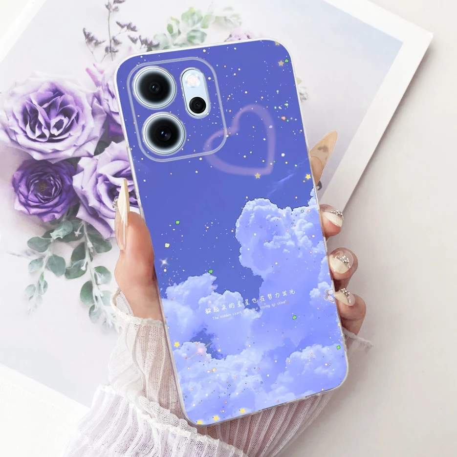 Colorful Flowers Painted Soft Slim Phone Case Cover