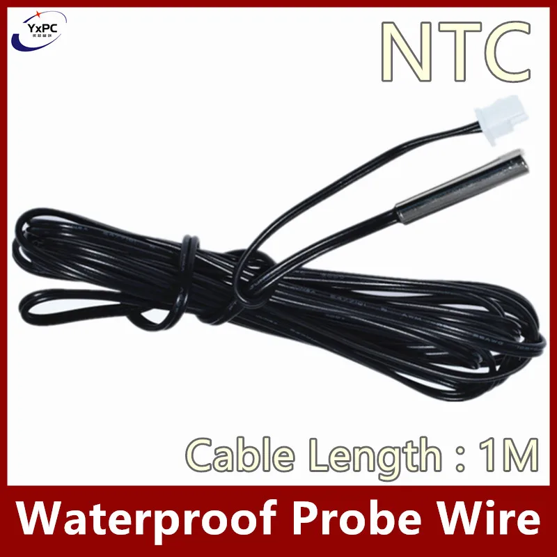 Temperature Sensor Probe 1pcs 1m B3950 NTC Thermistor Temperature Sensor 100K 50K 20K 2K 5K 10K 15K 1% Air probe conditioning probe For Arduino W1209