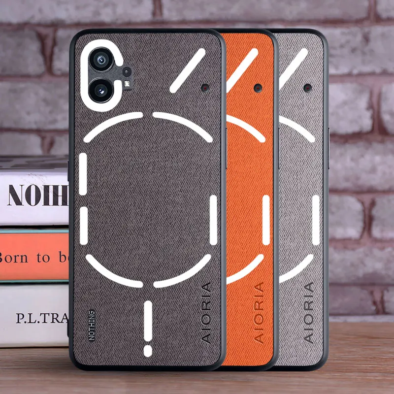 Luxury Textile Leather Soft TPU Phone Cover