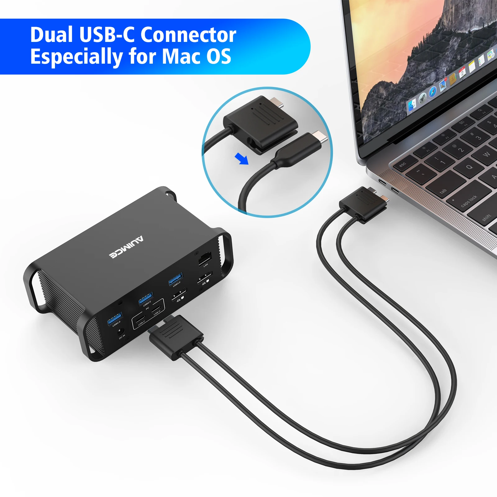 ŷ ̼ USB C ƺ   2 HDMI 4K 60Hz USB3.0 PD 18W RJ45 AC  , SD ī , ƺ  