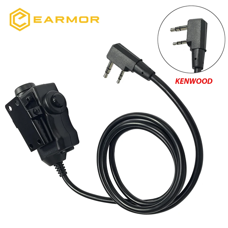 EARMOR M32 MOD4 Tactical Earmuffs – Noise Reduction Headset with ARC Rail & Kenwood PTT Adapter 5