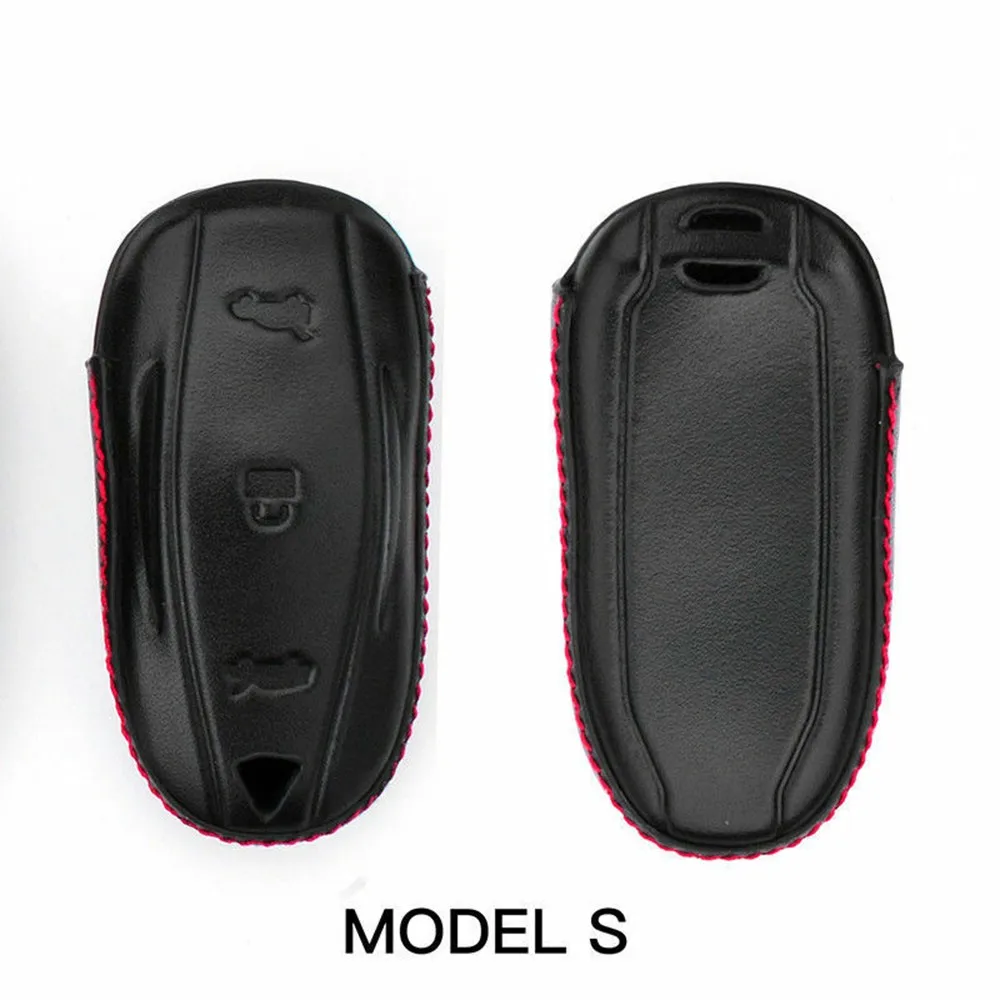 1pc fit für Tesla Modelle s/x fob Abdeckung Leder Schlüssel Tasche Fall Abdeckung Halter Schlüssel Sheel Schlüssel etui Ersatz Autoteil