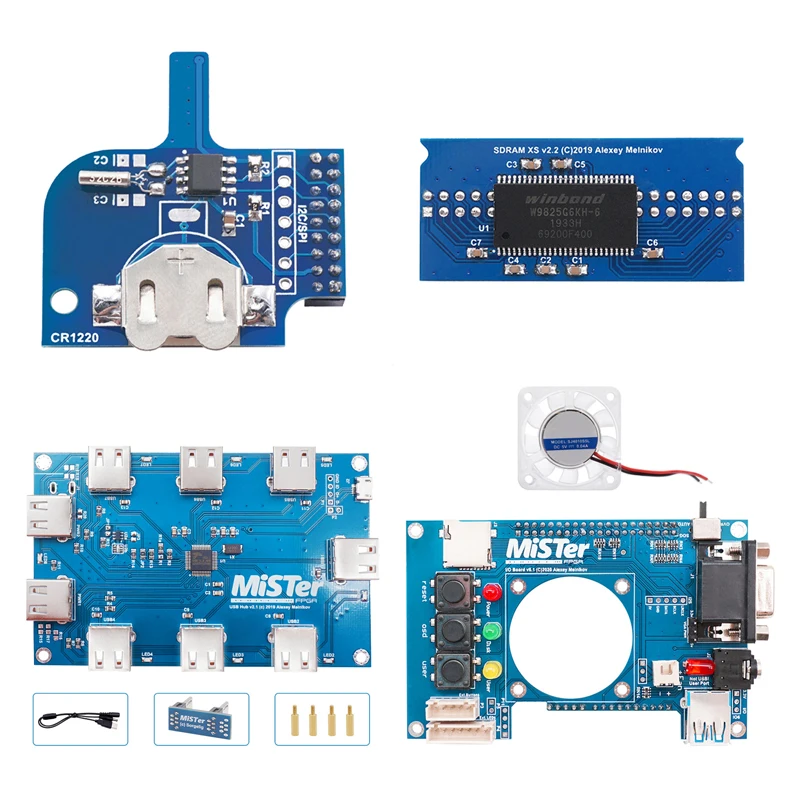 1 Set Kit Scheda Madre Terasic De10 Nano Accessorio Mister Fpga Io Board Set Usb Hub Extender Rtc