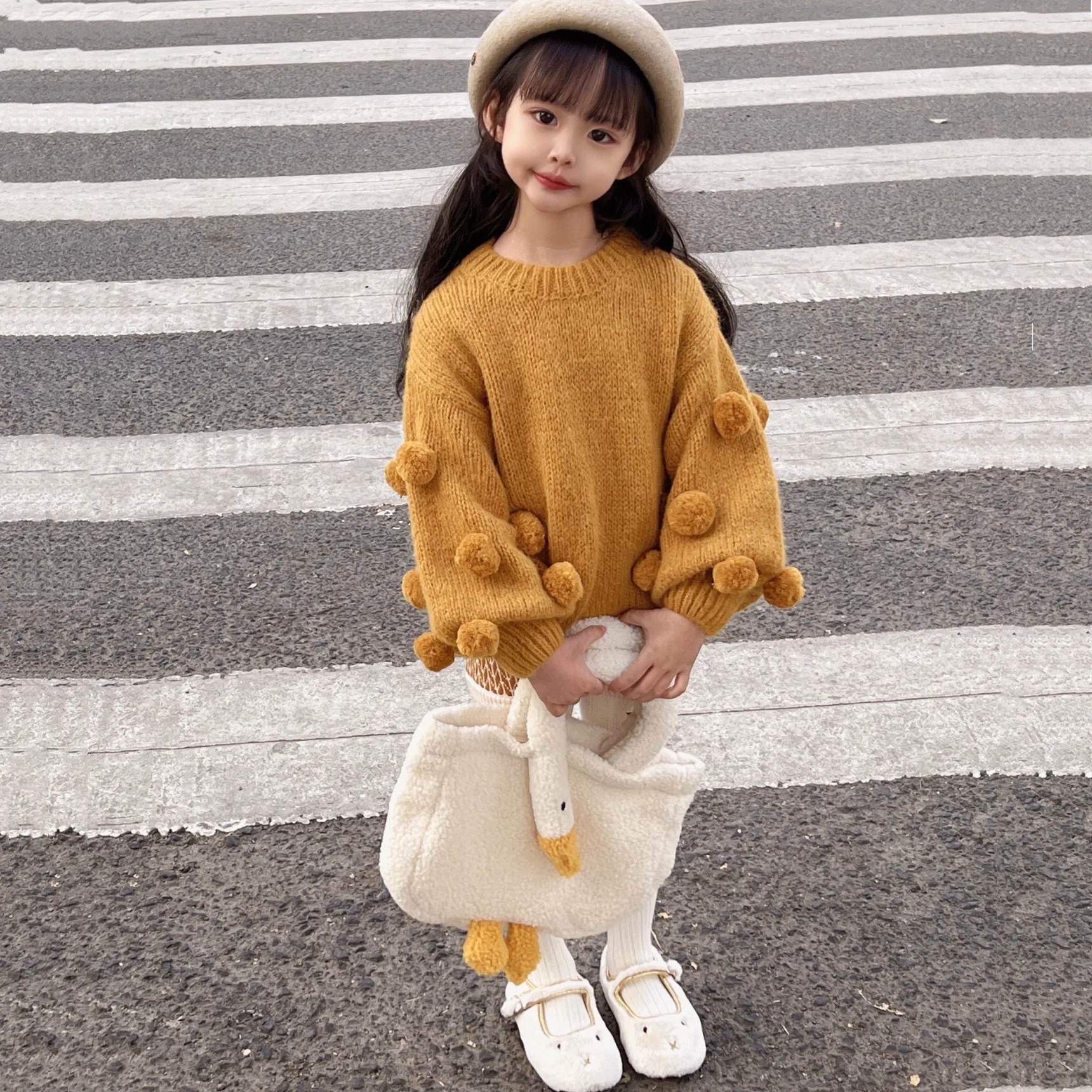 Autumn Kids Sweater Girls Pullover Thin Tops