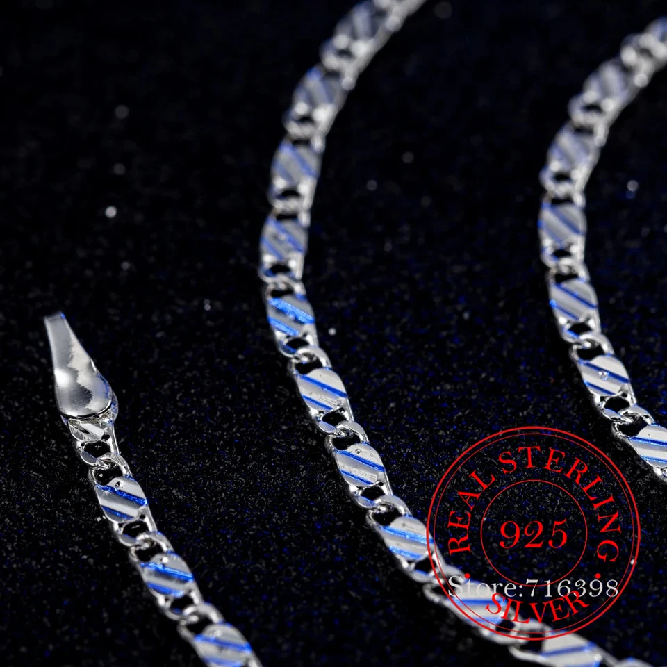 スターリングシルバー数16 16個チャームネックレス、18 