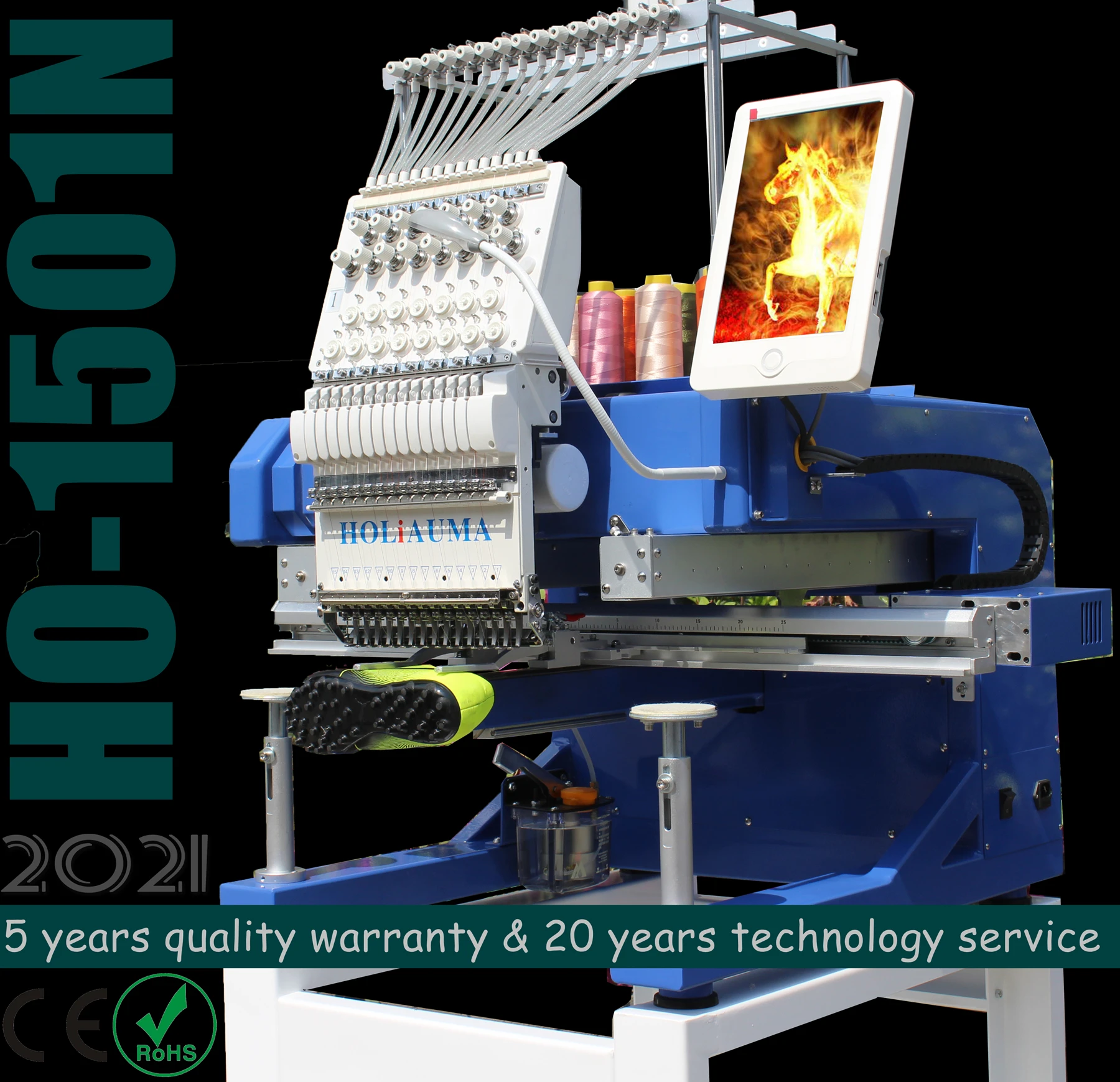 Tajima type good quality 1 Head 15 Color Embroidery Machine Cap Flat Tshirt Computerized With Cheap Price |