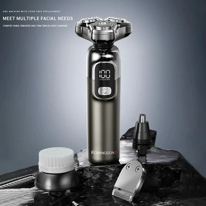 XIAOMI Komingdon Electric Shaver Dry Wet Shavers Triple Blade Waterproof Beard Trimmer Trimer Cutter For Men Razor Machine 381 4