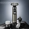 Xiaomi Komingdon Face Hair Remover 4 In 1Triple Blade Waterproof Rotary Razor Beard Trimmer Rechargeable Electric Shaver For Men 4