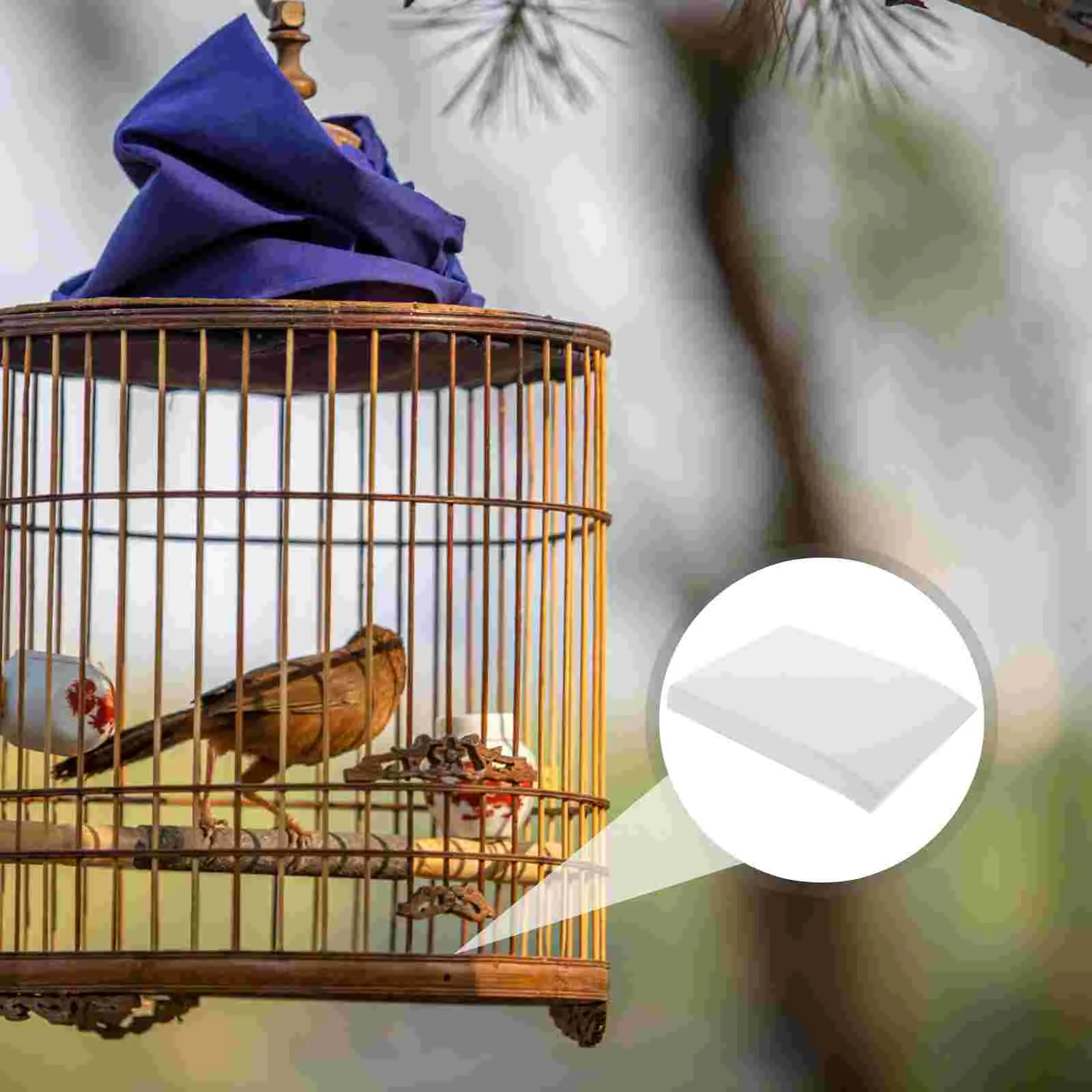 Image showcasing Cage-Parrot-Absorbent-Bird-Bird-Cage-Cushion-Bird-Cage-Mat-Pet-Supply ...