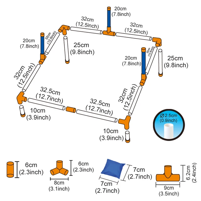 Portable Cornhole Throwing Circle Ferrule Board Set Easy Assemble Fun Kids Interactive Adults Outdoor Yard Toss Game Toy 6