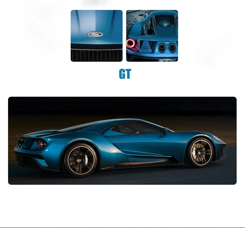 Ford GT 2017 Supercar 1:24 Ölçekli Model Araba