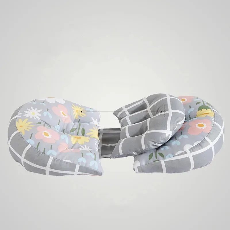 Maternity Pillow Multifunctional U-Shaped Lumbar Pillow Side Sleep Drag Belly Net Red Cushion Supplies