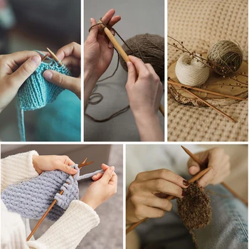 Bamboo Knitting Needles Set 6