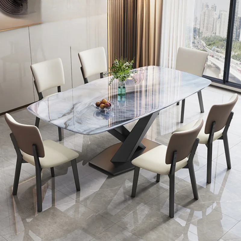 

Nordic Marble Dining Tables Modern Luxury Design Living Room Dining Tables Kitchen Coffe Tavolo Pranzo Home Furniture SR50DT