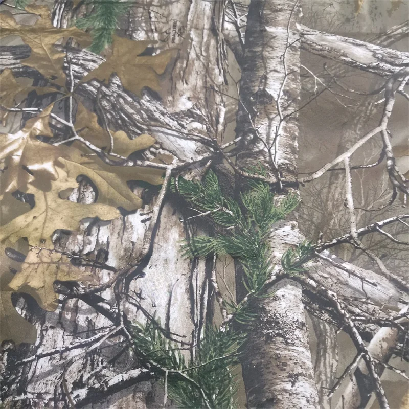 

Dead Leaves Pine Needles Bionic Camo Fabric Cotton Stretch for Outdoor Hunting Camouflage Blind Ghille Clothing