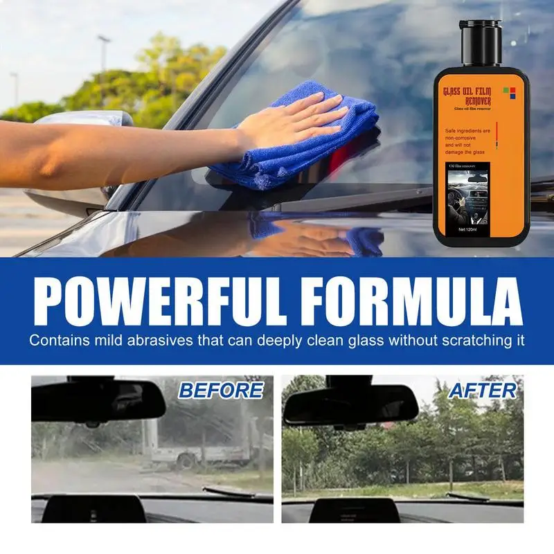 

Car Glass Oil Film Remover long lasting Auto Windshield Polishing Agent Car Window Water Rearview Mirror Spot Remover Liquid