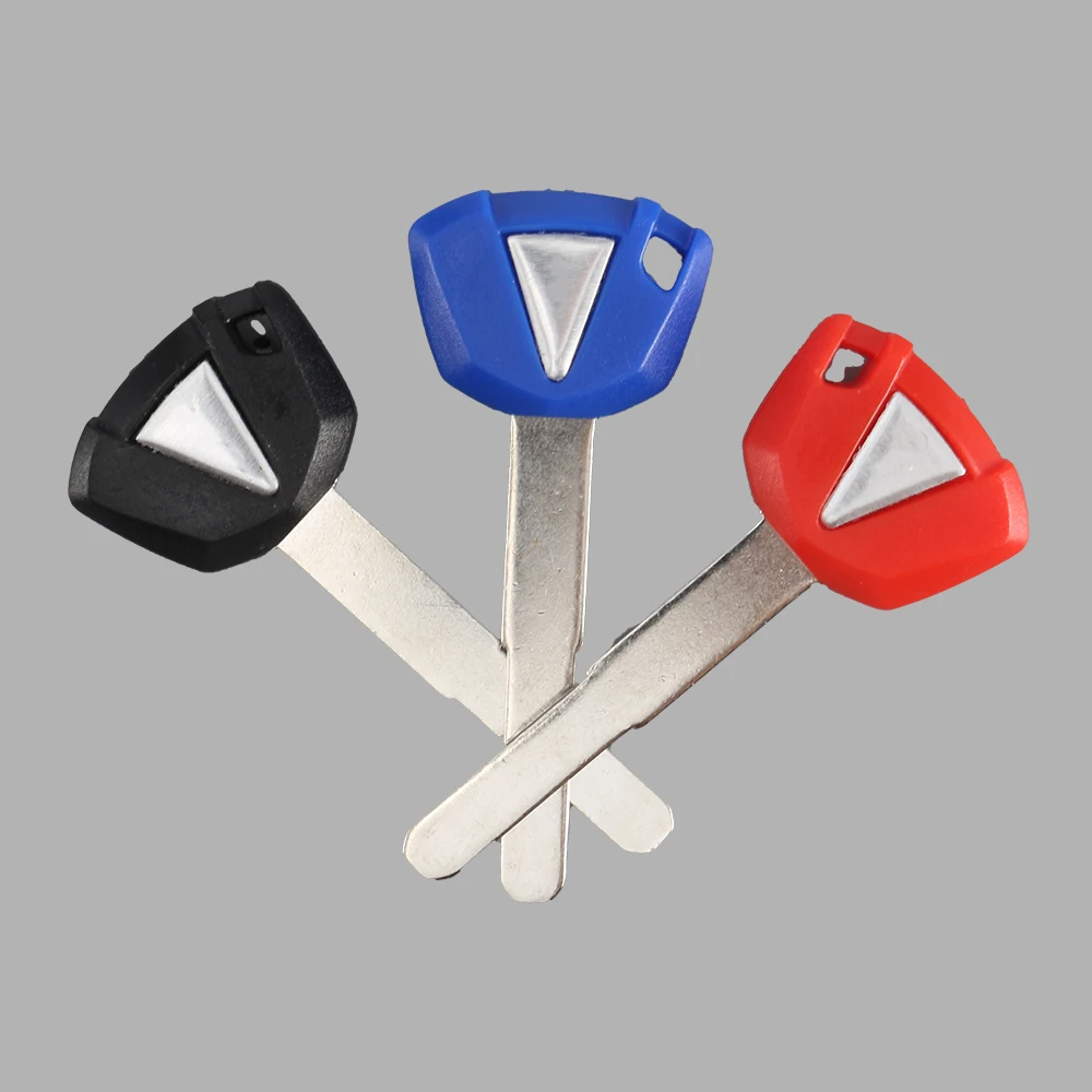 Motorcycle Keys Motorcycle Key Accessories Blank Uncut Keys Length 49.5mm for Kawasaki Motorbike Spare Part Replacement