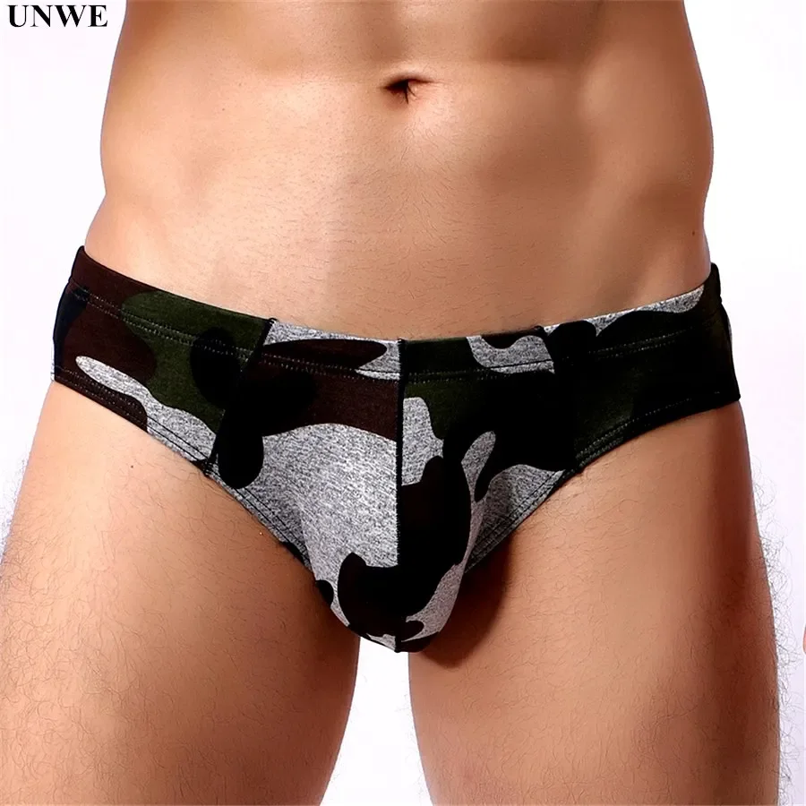 7 Colors Camouflage Mens Nylon Briefs U Pouch Male Convex Panties Plus Size Sexy Underwear S-XL men underwear