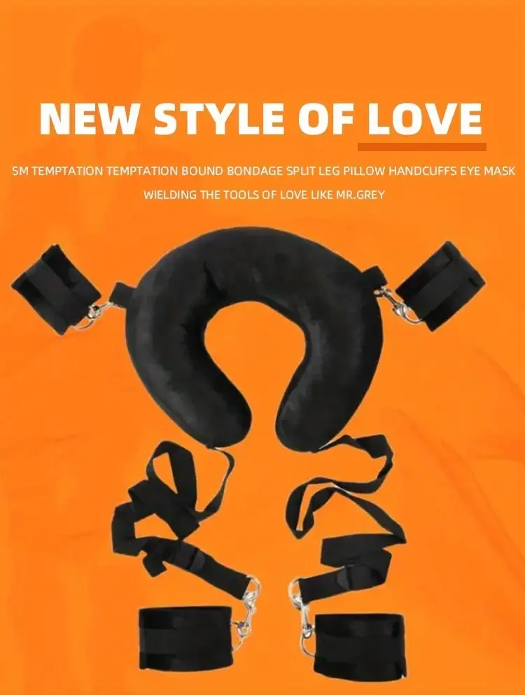 Couples Sex Flirting Tied Legs Toys BDSM Bondage Restraints Harness Adjustable Open Legs Spreader For Women and Men