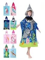 Kids Boys 1-5 Years Old Bathrobe Newborn Towel for Kids Shark Dress Up Kids Poncho Cape Kids Beach Towel Poncho Hooded Baby 1
