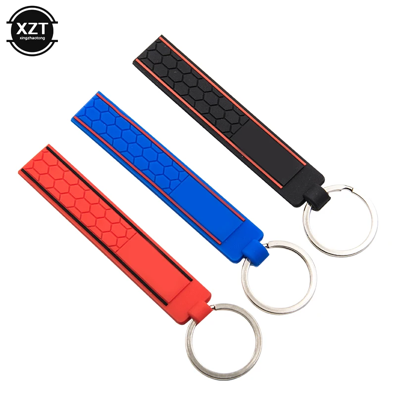 Car Silicone Keychain Car Key Ring Charm Silicone Keychain Charm for