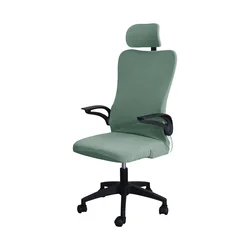Water-Repellent Gaming Chair Cover Set with Headrest and Armrest Protection (Army green)