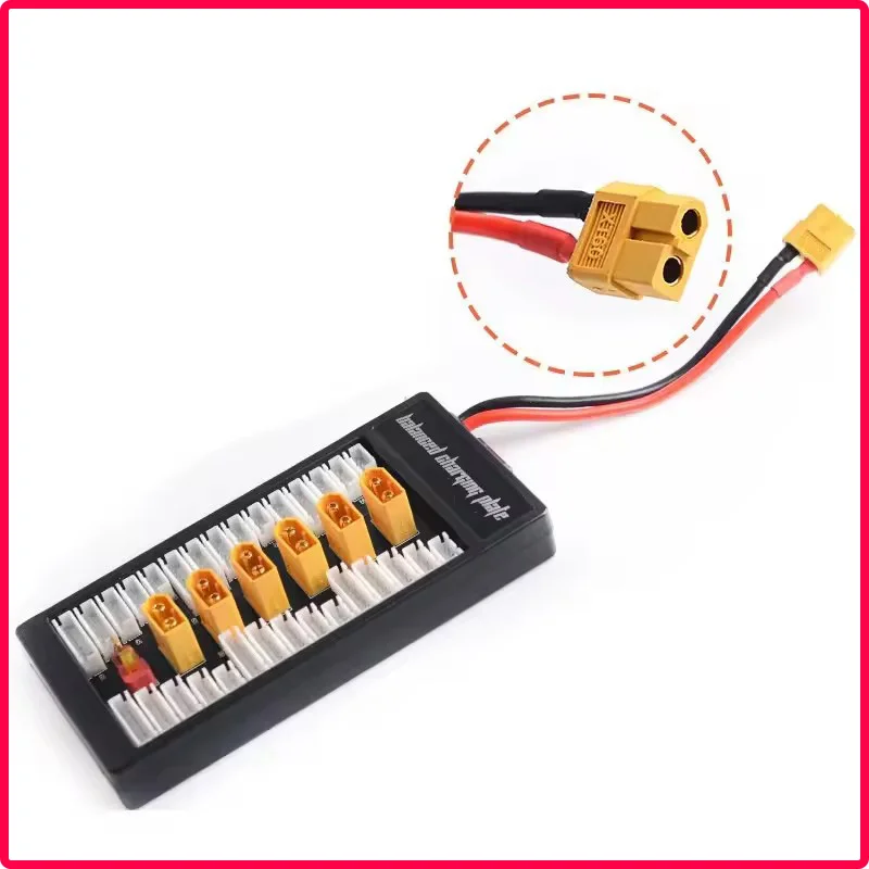 Carte de charge parallèle Lipo XT60 pour chargeur RC, connecteurs XT60 mâles et femelles, fils silicone et PCB rouge