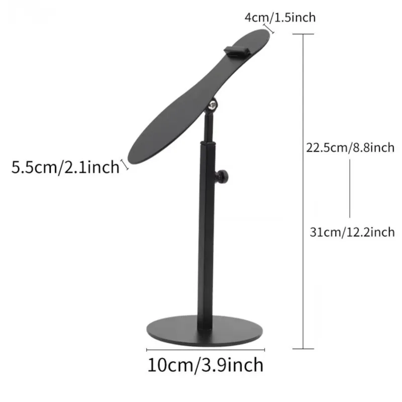 1PCS Black Stainless Steel Shoes Riser Holder Display Rack Bracket For Shelf Table Desk Top Organizer Storage Exhition