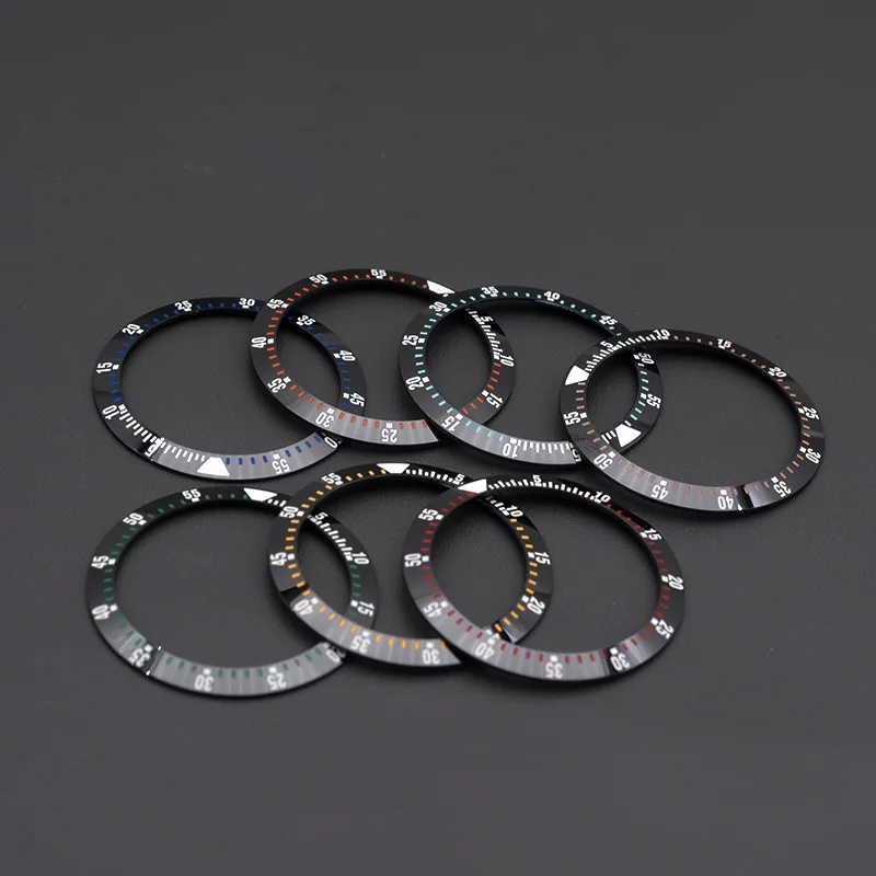 38.0*30.6Mm Nuovo Orologio Lunetta In Ceramica Fit Daytona Submariner Gmt Yacht-Master Seamaster 300 Submariner Ecc. Parte Di Riparazione Dell'Orologi