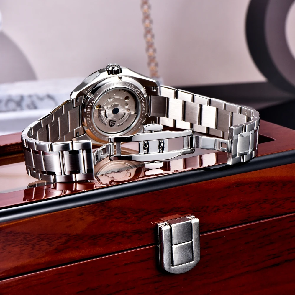 PAGANI DESIGN 2024 New 39mm Desert Texture Luxury Men Watches GMT Automatic Mechanical Business Dress Sapphire 10Bar Luminous  ﻿ 5