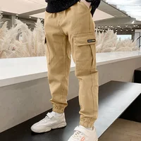 Pantalons de printemps et d'automne pour garçons de 4 à 12 ans, pantalons longs décontractés avec lettres, 3 couleurs, pantalons de Sport pour enfants et adolescents 6