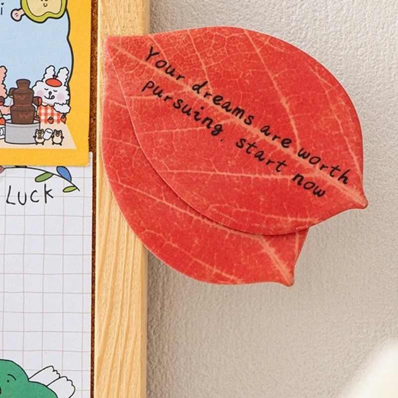 Leaf-Shaped Sticky Notes | Versatile Adhesive Notepads