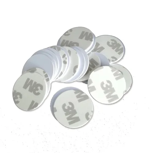 RFID T5577 액세스 제어 카드 NFC 스티커, 빈 재기록 가능 복제 복사 토큰, 원형 모양, PVC 소재, 125KHz, 25mm, 5 개, 10 개 5