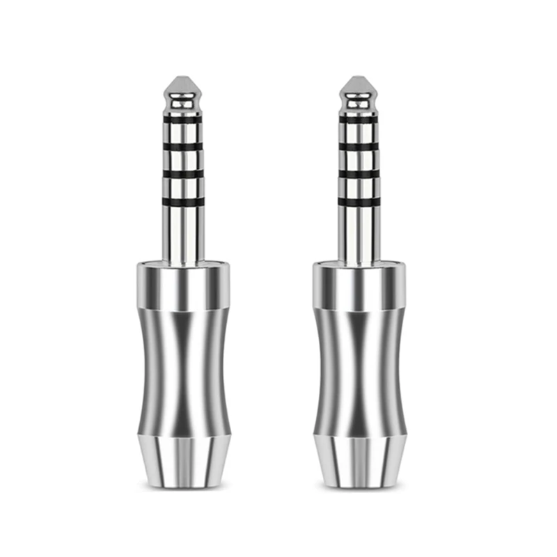 더 나은 음질 경험을 위한 2Pcs 4.4mm 이어폰 플러그 5극 스테레오 오디오 잭 헤드폰 어댑터